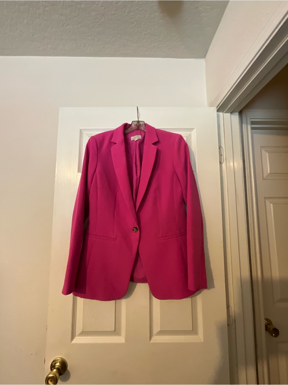 LOFT Hot Pink Single-Button Blazer
